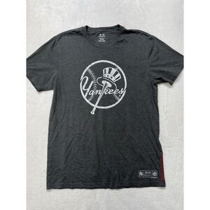 Oakley New York Yankees MLB T-Shirt Mens XL Charcoal Grey Baseball Graphic Tee